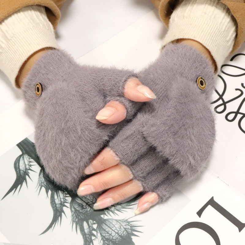 冬の保温ぬいぐるみの手袋学生は指を出して無標手袋の戸外手袋を覆って防寒ネットを厚くして爆発した|undefined