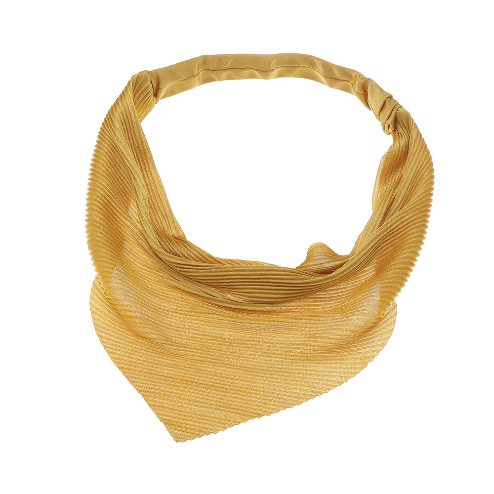 nouveau bandeau foulard triangle en mousseline de soie de couleur unie bandeau simple foulard bandeau lastiquepicture8