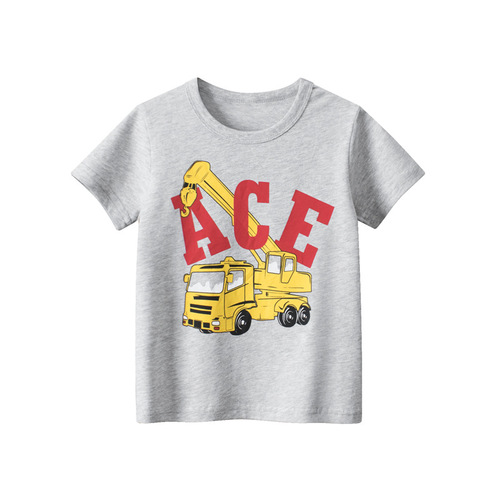 27kids cross-border supply children's clothing wholesale children's short-sleeved T-shirts summer 2024 baby boy clothes drop shipping