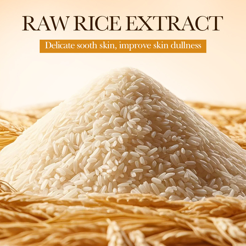 Kit da viaggio detergente e idratante completo BIOAOUA Rice Serum Whitening da cinque pezzi_voghion.com