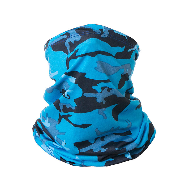 Máscara de protección solar de verano camuflaje táctica bufanda mágica bufanda de equitación protección UV a prueba de polvo cubierta de cuello de seda de hielo toalla facial