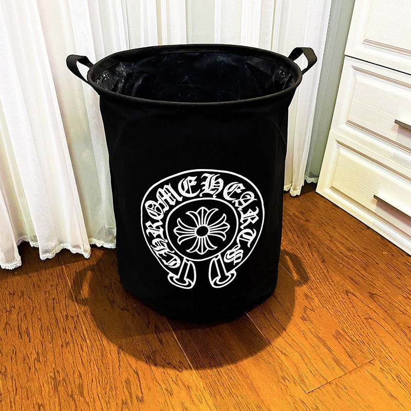 Chrome Hearts Horseshoe Foldable Storage Basket Black