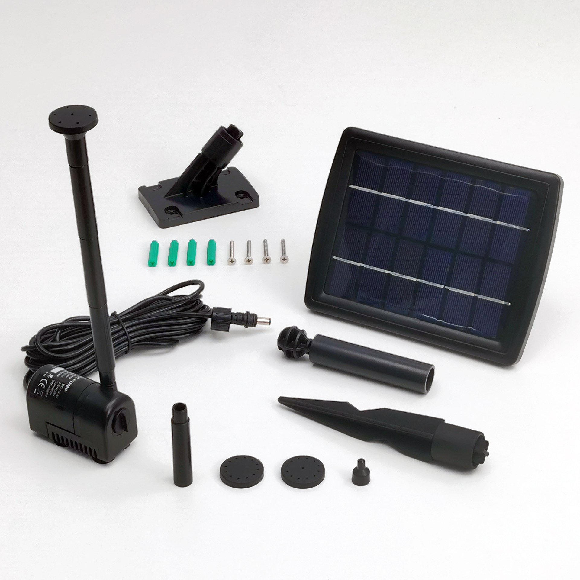 DC6V太阳能喷泉泵花园池塘景观泵-SP2-320607A