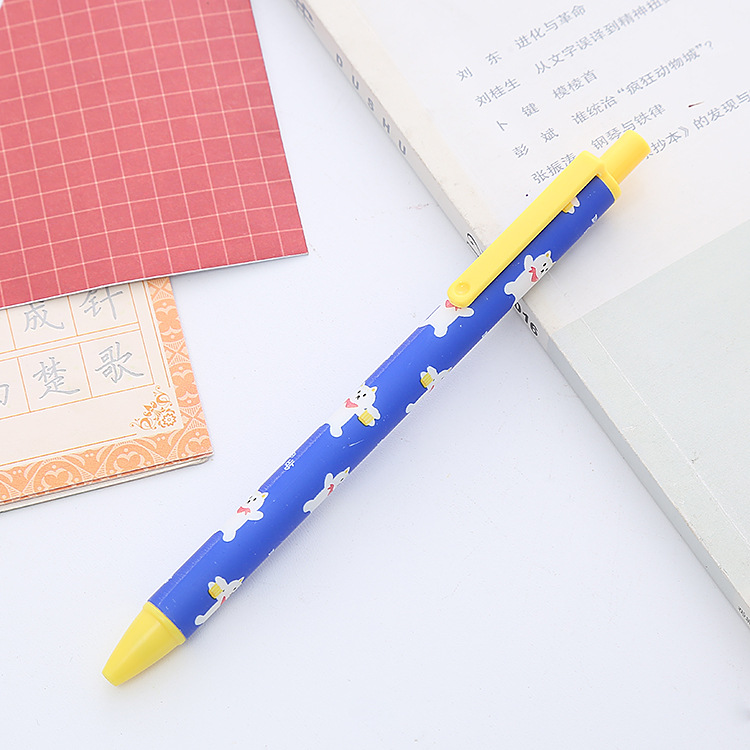 Mercado de animales Prensa pluma de gel ins pluma de agua de prensa de alta apariencia Linda pluma de estudiante pluma de firma de papelería de oficina
