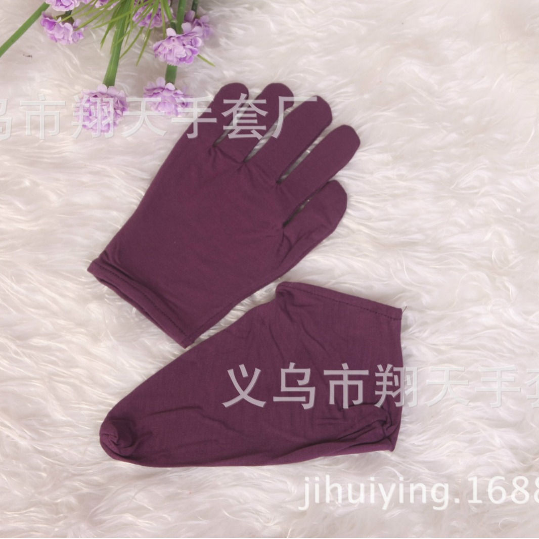 Fábrica al por mayor de algodón/fibra de carbón de bambú belleza hidratante mantenimiento guantes mano protección absorción mano guantes de mantenimiento