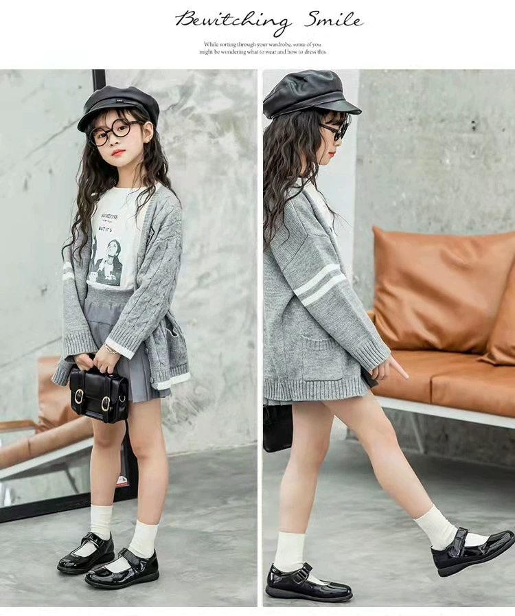 Черно-белая кожаная обувь для девочек для учащихся начальной школы, детей среднего и старшего возраста, поддерживающее платье для девочек-цветочниц, одиночная, фабрика Хуэйчжоу, цельная доставка