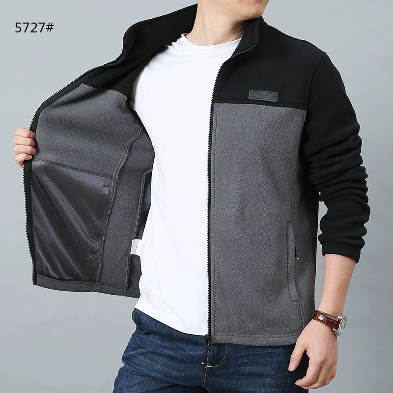 Весна и осень Новый флисовый мужской повседневный уличный флисовый Кардиган Куртка мужская 5727