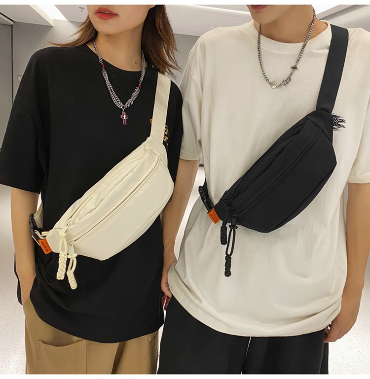 Unisex Solid Color Nylon Zipper Fanny Pack display picture 13