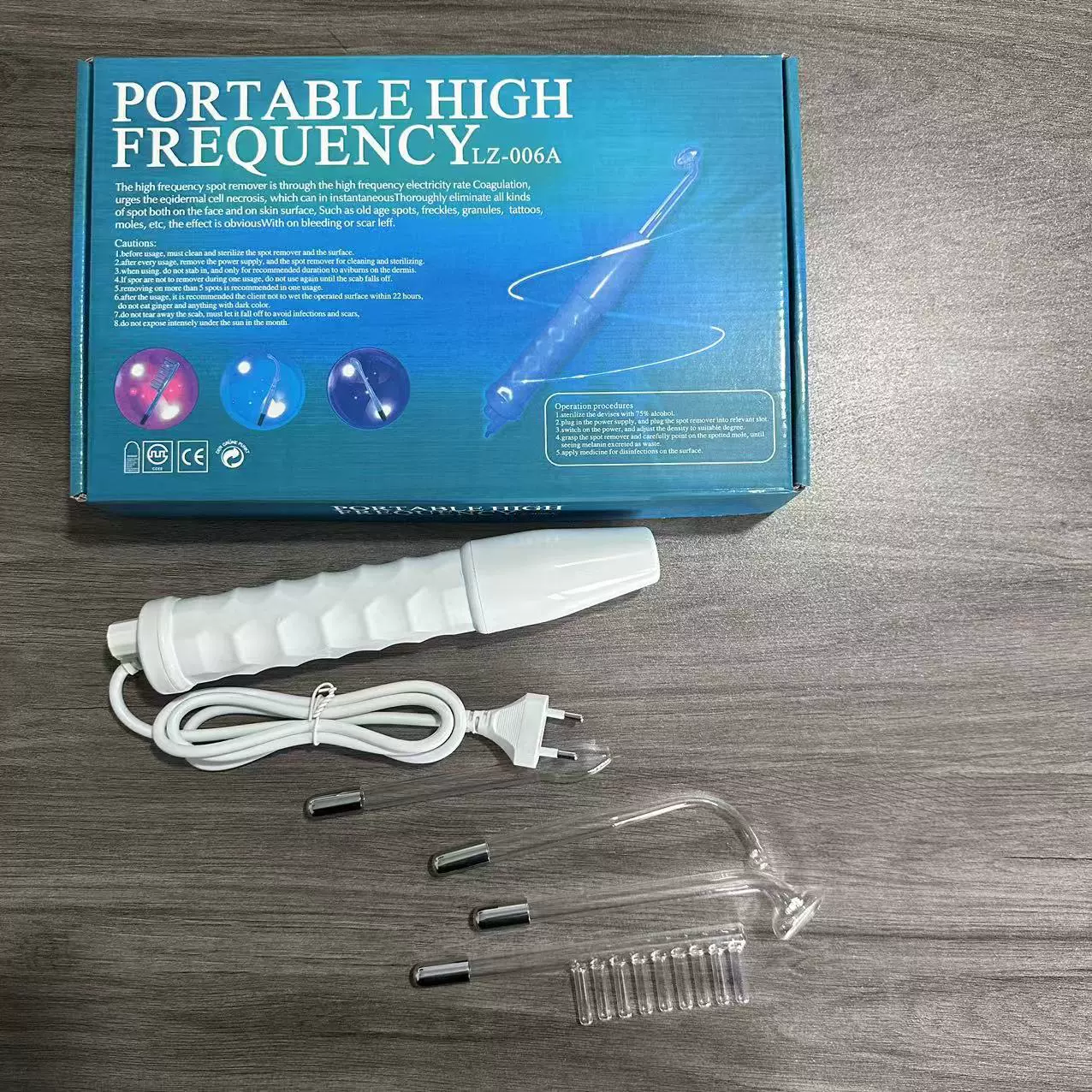 Portable High Frequency高频电疗仪 微电流电疗美容祛痘仪电疗棒