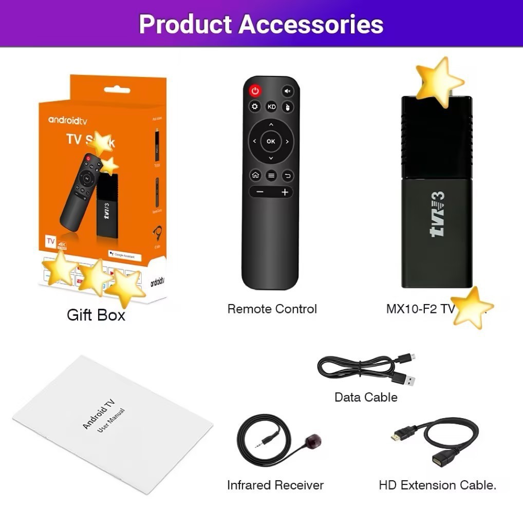 Nuevos productos de comercio exterior TVR3 TV BOX portátil reproductor de video de red decodificador de televisión Android doméstico transfronterizo image 6