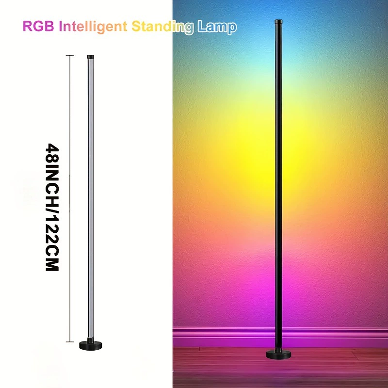 Современные угловые LED-торшеры 4/3/2/1 шт., регулируемые 48"