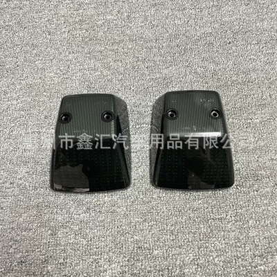 Suitable for W463 Mercedes-Benz Large G-Class G500G63G350G55 Modified Turn Signal Shell Blackened Hood Corner Light Shell (Light frame) - 02-18-models-black-pair