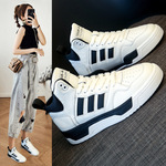 高帮小白鞋女真皮2023秋季新款女鞋牛皮休闲运动鞋夏天潮鞋女百搭