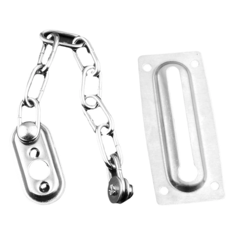 Отель Iron Bold Противоугонная цепь Утолщенный Железный дверной болт с пряжкой Дверная цепь Отель Дверная Пряжка Защелка Замок Головка