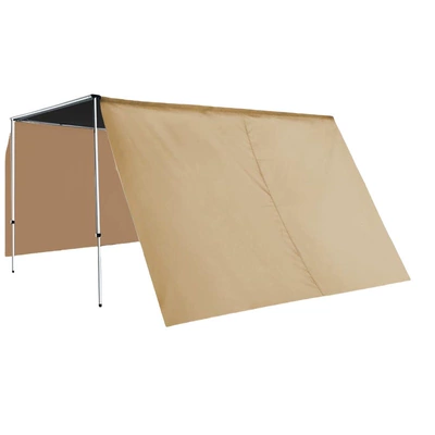 Car Side Canopy Sunshade Rainproof Camping Gear Oxford Cloth Car Side Tent Outdoor Road Trip Tent Side Cloth (Avtomobil yan çətirləri) - a-single-piece-of-khaki-side-fabric-1625m