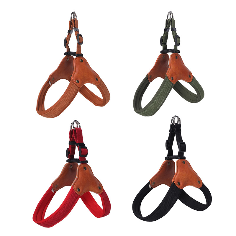 Cuerda de tracción para mascotas, cadena de perro ajustable para perros medianos y grandes, correa para el pecho para perros tipo silla de montar, productos para mascotas a prueba de explosiones