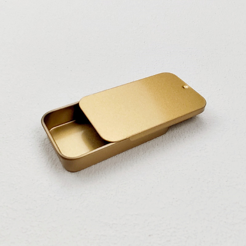 Mini Metal Slide Tin Box For Soap Lip Balm Food Grade Packag