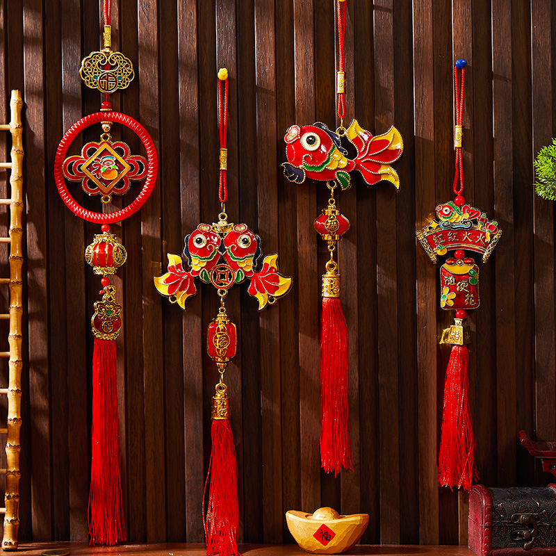 2026 New Year Bonsai Hanging Ornaments, Year of the Horse Spring Festival Tree Hanging Decorations with the Character for Blessing, New Year's Day Decorations, Green Plants, Small Fortune Pendants 2026 New Year Bonsai Hanging Ornaments, Year of the Horse Spring Festival Tree Hanging Decorations with the Character for Blessing, New Year's Day Decorations, Green Plants, Small Fortune Pendants