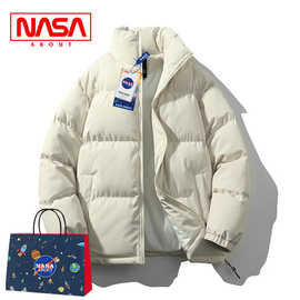 NASA立领情侣潮流棉服男女款2026新款冬季加厚保暖羽绒休闲面包服