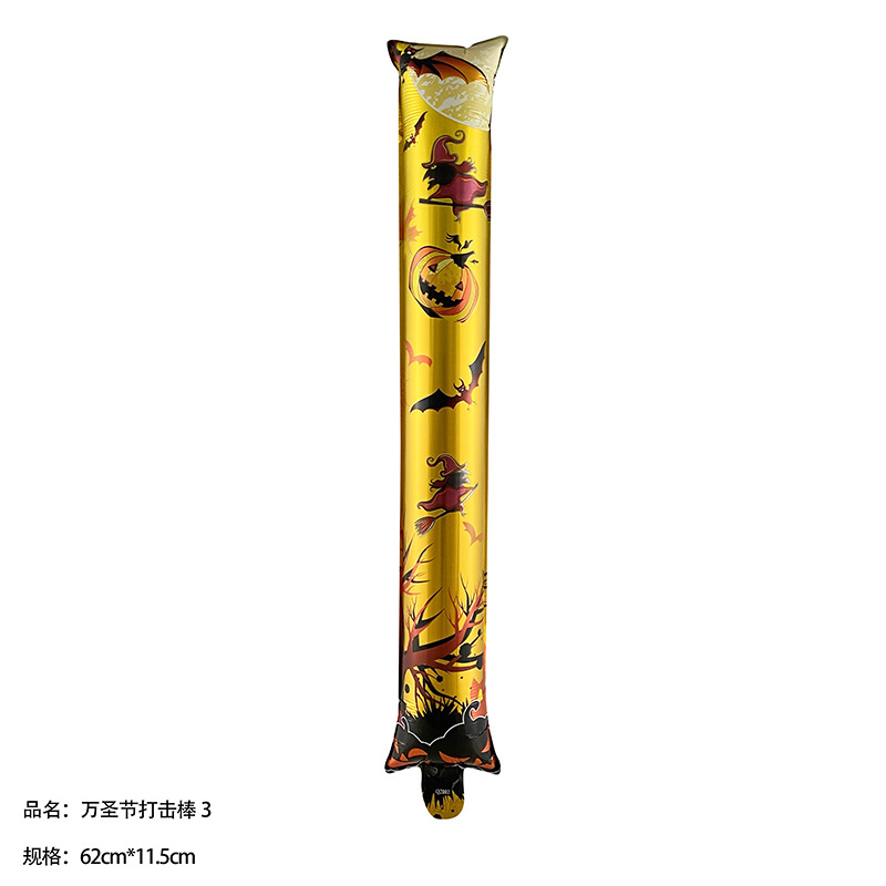 Diadema de Halloween globo araña fantasma accesorios para el cabello globo palo de golpe suministros de fiesta inflables película de aluminio decoración empuje