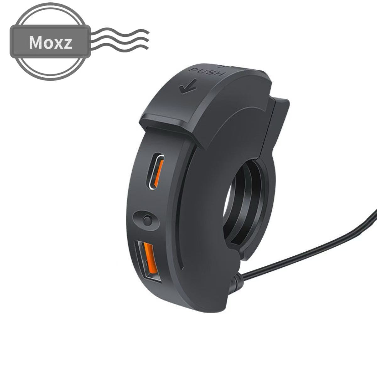 Motorcycle Car-Mounted USB Charger Waterproof Type-C Charging Socket SAE Interface