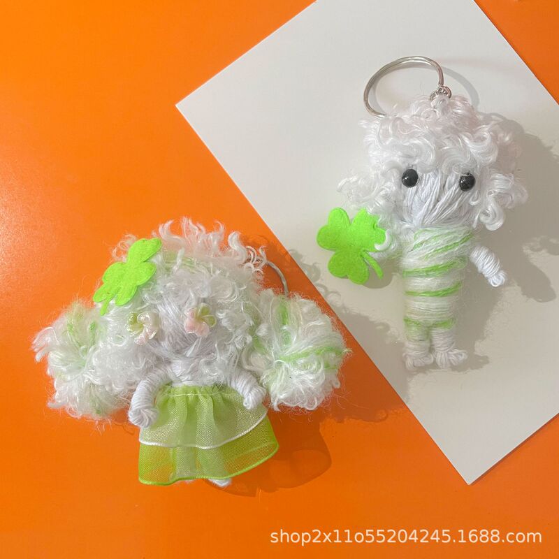 Voodoo Doll Keychain Creative Woven Doll Pendant Student Backpack Decoration Healing Handmade Mummy Voodoo Doll Keychain Creative Woven Doll Pendant Student Backpack Decoration Healing Handmade Mummy