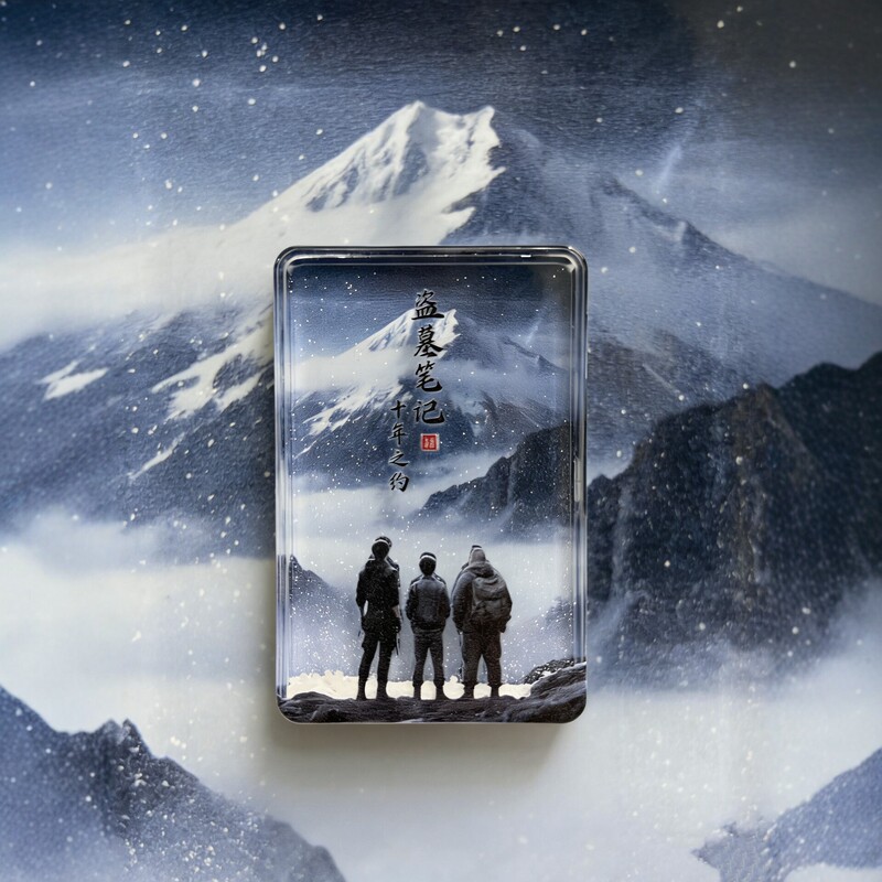 The Lost Tomb Raiders: Ten Years of Promise Changbai Mountain Refrigerator Magnet Cultural and Creative Magnetic Souvenir Travel Gift Snow Drifting Sand