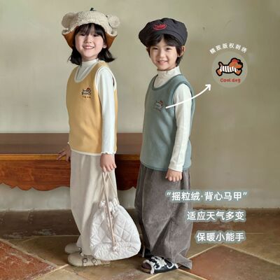 children Vest Autumn and winter Exorcism baby vest children Vest boy girl Sleeveless waistcoat goods in stock