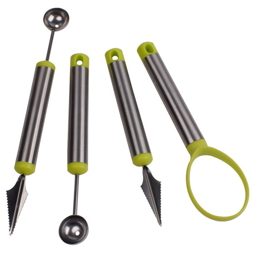 Stainless steel fruit cutter set double-headed scoop scoop fruit cutter fruit scoop scoop ice cream carving knife
