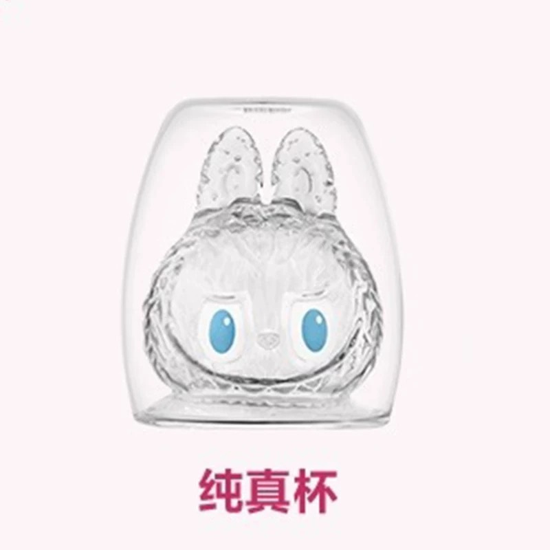新製品人気ラブブ二重層ガラストレンディな人形ラブブ形状ウォーターカップ漫画周辺ガラス|undefined