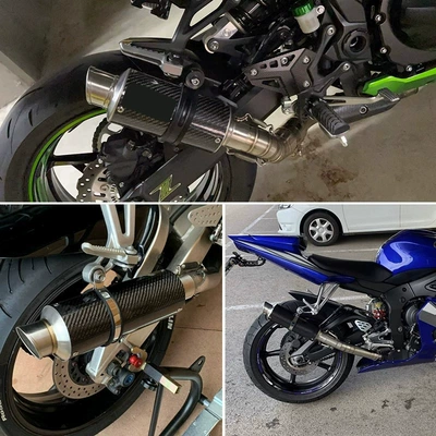 Exhaust pipe: LeoVince F02 carbon fiber