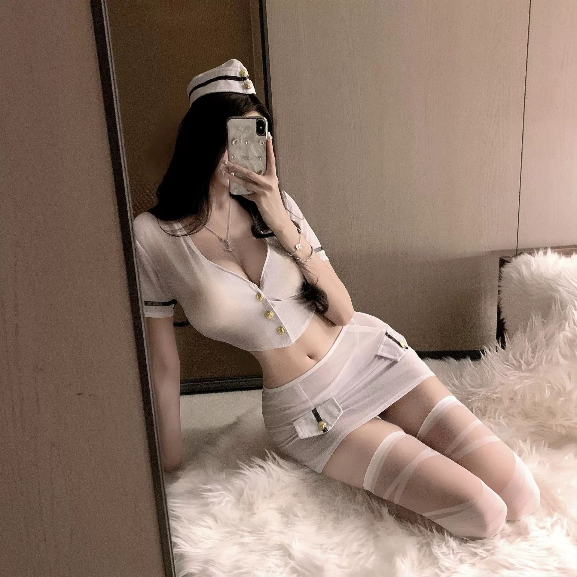 情趣内衣空姐秘书包臀裙激情诱惑性感镂空制服免脱OL角色扮演套装