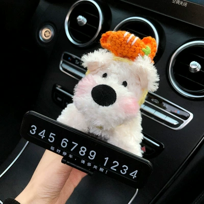 Scribbled dog car temporary parking Nömrəli dayanma kartı - carrot-headed-fat-faced-dog-stop-sign-five-rows-of-numbers