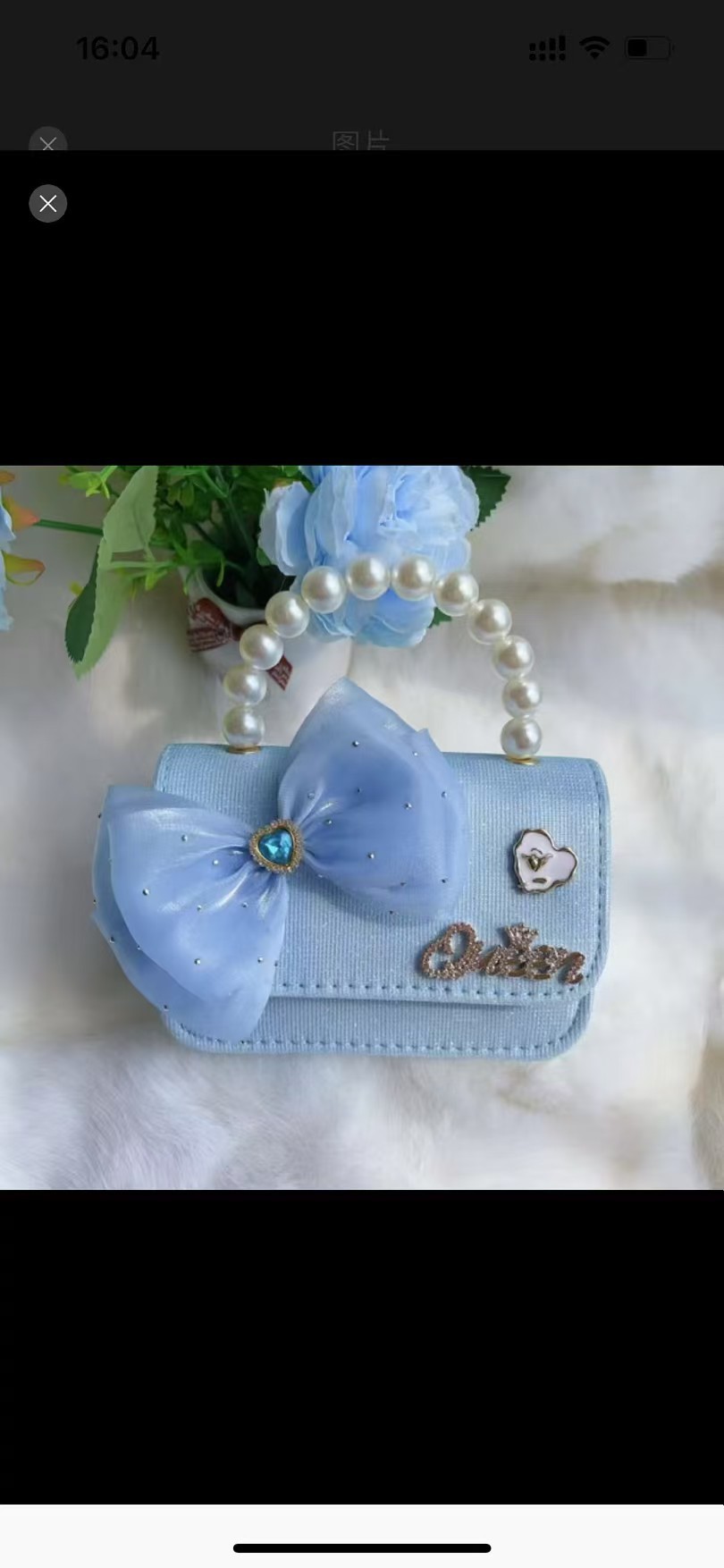 Melody bow bolso de princesa bolso de perla bolso de Año Nuevo bolso de cambio accesorios cadena de hombro