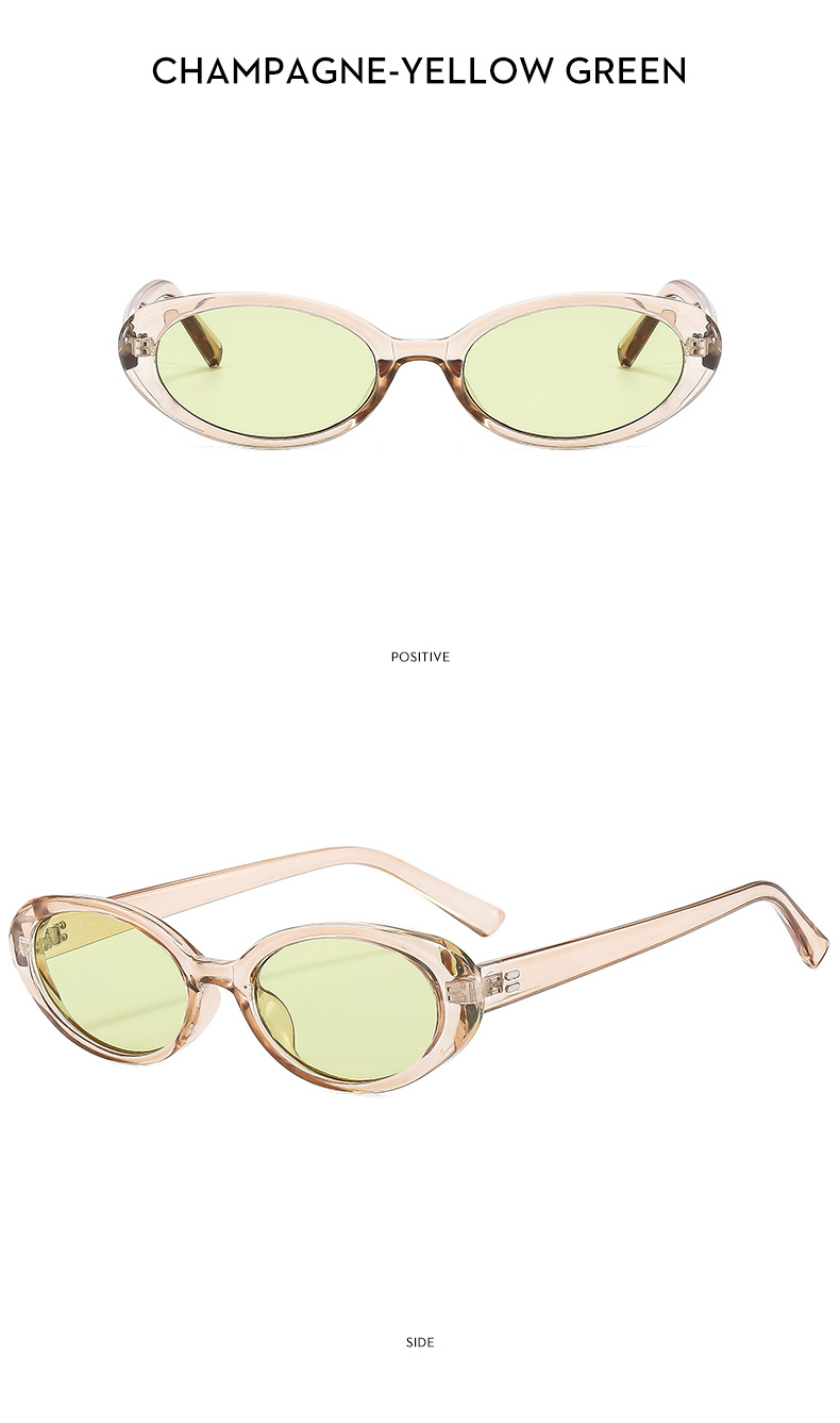 57g Weight Full Frame Glasses Structure Sunglasses Classification PC, UV400 Protection Lens Material Oval Frame Glasses Style Casual, Travel Occasion Oval Pattern All Seasons Season Unisex Gender Vacation, Streetwear Style Vacation Streetwear Oval PC UV400 Protection Oval Frame Full Frame Women's Sunglasses 15