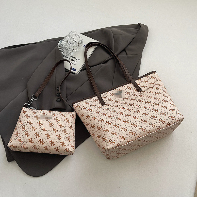 Bolso de dos piezas 2024 nuevo bolso de hombro de cercanías con estampado retro Tendencia bolso de alta capacidad Bolsos transfronterizos