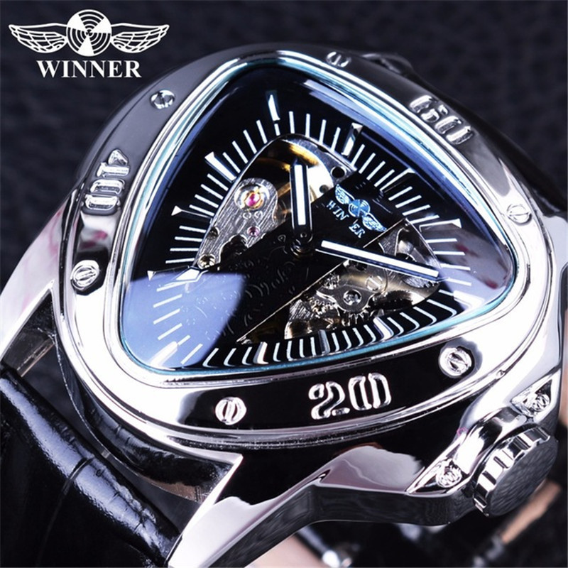 Men's Automatic Mechanical Watch With Triangular Dial And Case_voghion.com