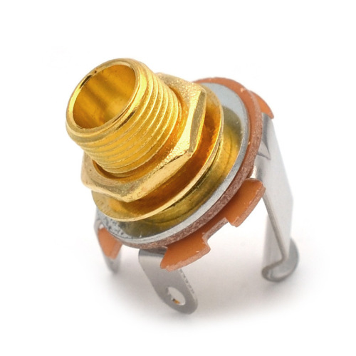 Audio output port, electric guitar bass plug socket connection head 6.35mm plug interface, musical instrument accessories