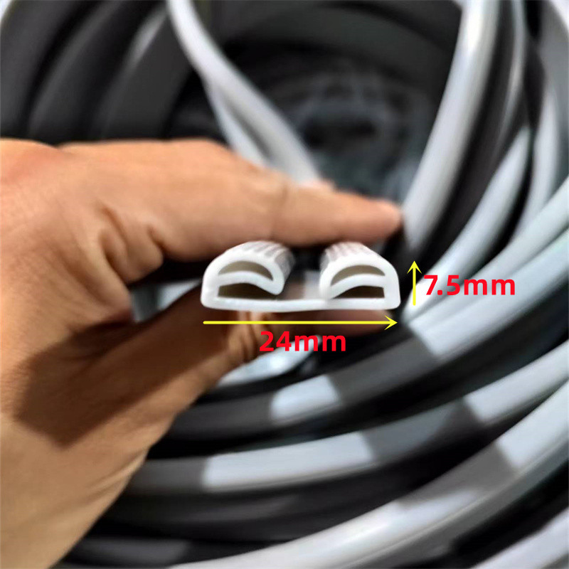 硅胶E型条e字橡胶条蒸箱蒸柜烤箱烘箱耐高温密封条双E型胶条卡条