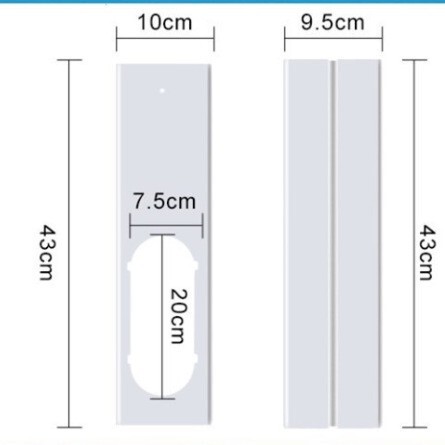 国境を越えたホットセールポータブルモバイルエアコンセグメント調整可能な伸縮式 10cm ワイドウィンドウシールウインドディフレクター|undefined