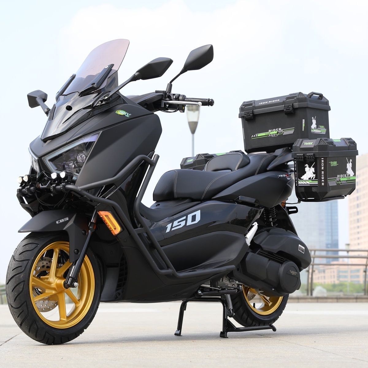 New Model Abs Warrior 4Th Generation 150Cc Scooter, National Standard Iv, Fuel-Efficient, High-Performance, Popular Off-Road Export Model