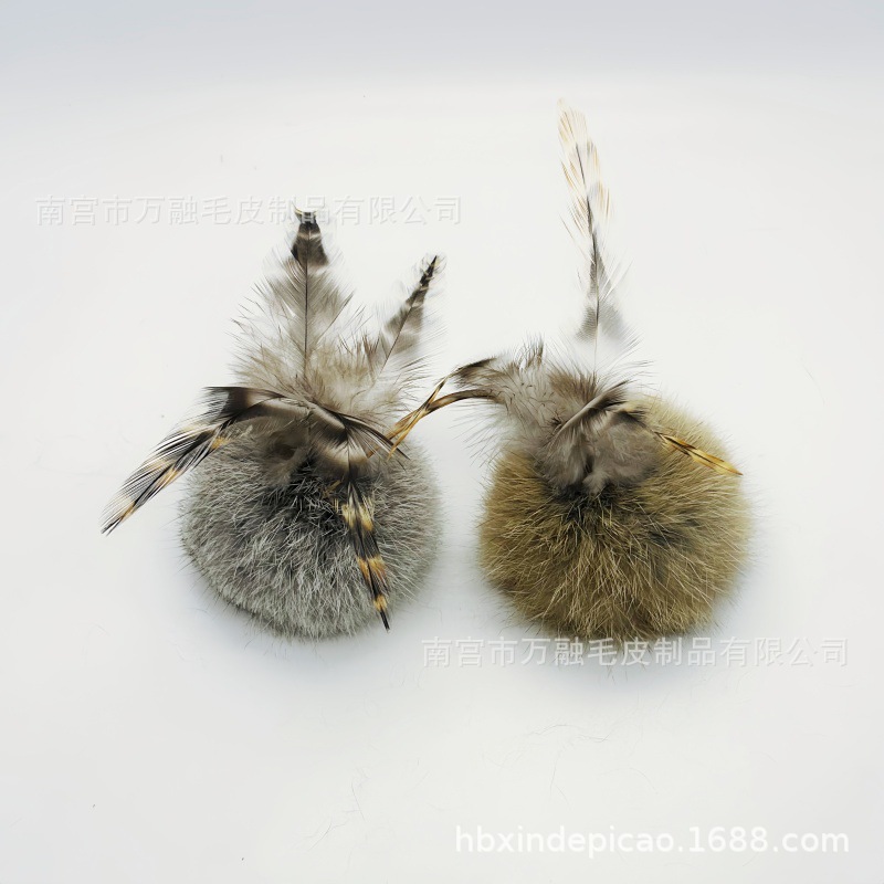 丰荣猫玩具宠物用品饰品猫玩具兔皮毛球 逗猫玩具章鱼跨境