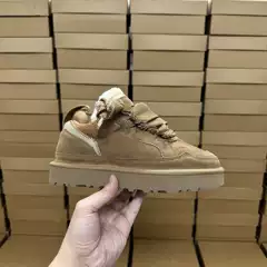 Henan Sangpo Leather and Fur Integrated Snow Boots 2026 Autumn and Winter Lace-Up Slip-On Non-Slip Warm Sports Casual Cotton Shoes
