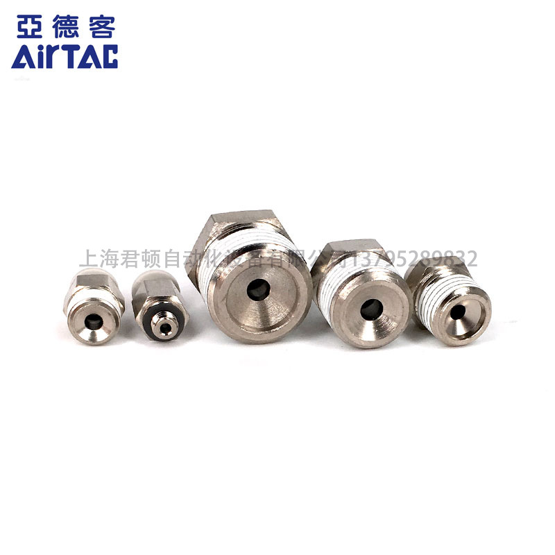 亚德客型白色螺纹直通PC4PC6PC8PC10PC12-M5 01 02 03 04 AirTac