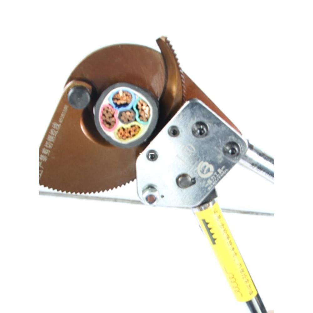 J40A电缆剪XLJ-D-300棘轮式电缆剪刀齿轮剪电线缆断线剪切钳葆力