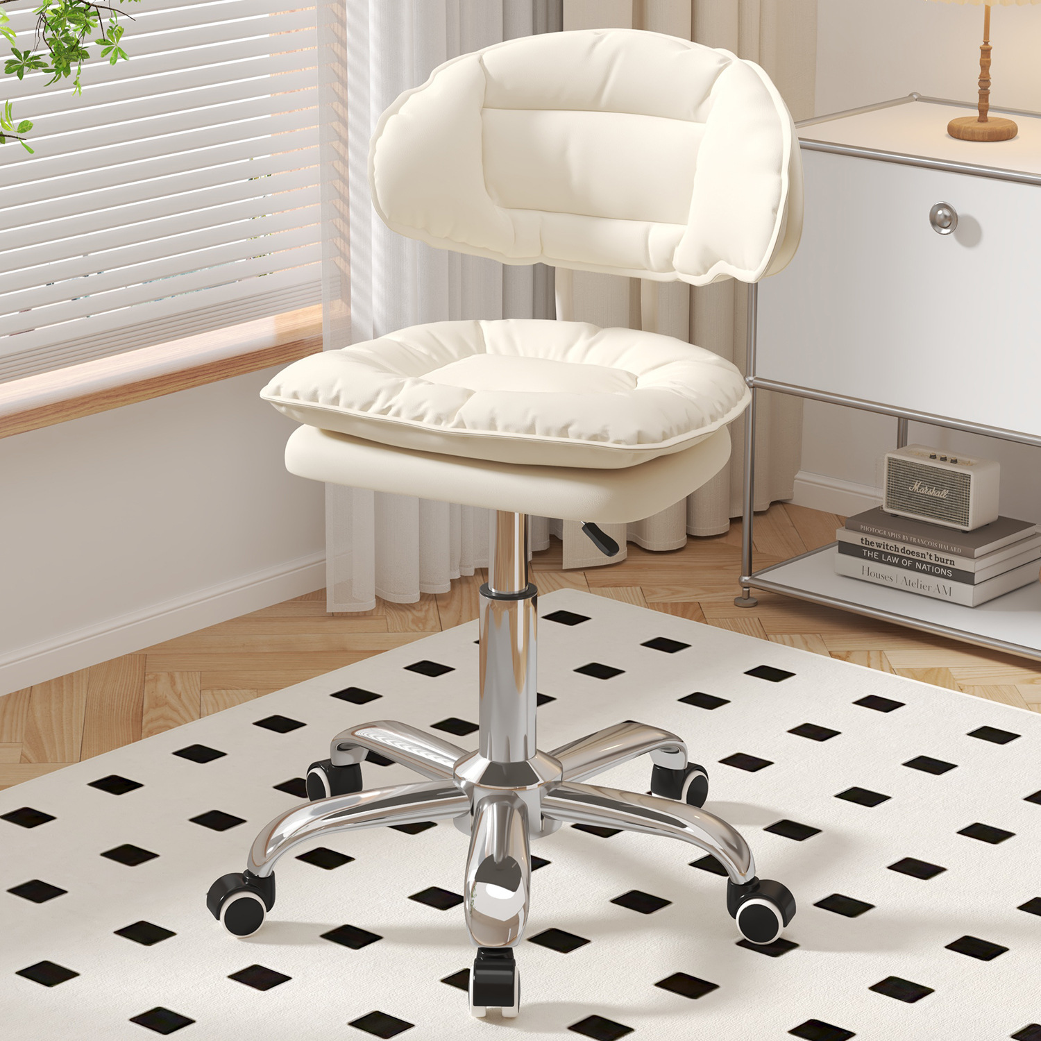 Silla de bar simple taburete giratorio casero respaldo silla de bar silla de plata de belleza manicurista elevación taburete
