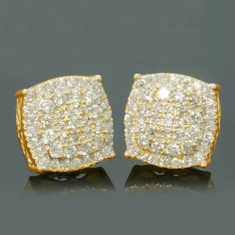 Cool Men’s Stud Earrings, Minimalist Stainless Steel Ear Studs_voghion.com