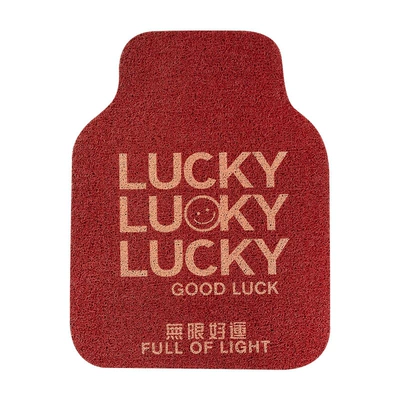 car car car anti-dirty mat female — Avtomobil döşəmə paspasları - lucky-wire-loop-front-foot-pad-1-red-see-description-for-size