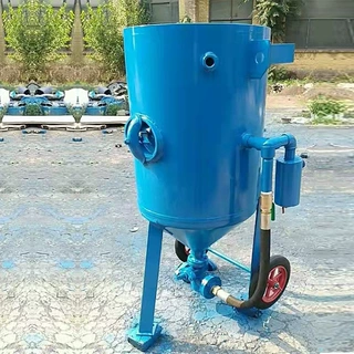 移动开放式喷砂机塔吊架表面翻新喷砂机工地铁件除锈喷砂设备