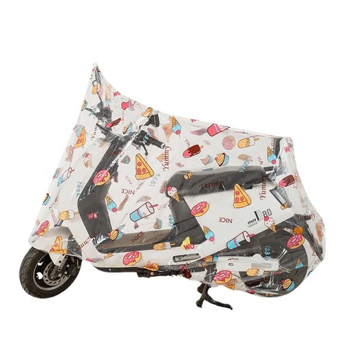 PEVA Transparent Electric Car Rain Cover Motorcycle Dustproof Waterproof Protective Cover Universal Electric Bike Car Cover